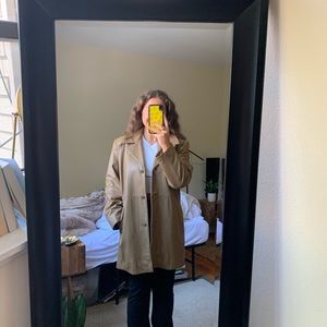 Beige Leather Jacket/Blazer